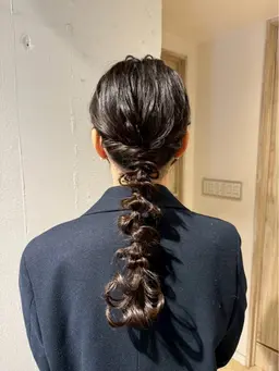 🌟【土日祝限定】編みおろしヘアアレンジ🌟　　イベント🎊結婚式🕊️ライブ📣お出かけ前に！