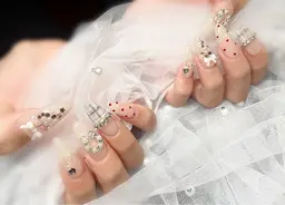 オフ無/有🩷チップ長さだし10本込み🍯持ち込みデザイン120分🎀🪄(6本アート)