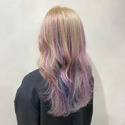 🦄ブリーチダブルカラー🦄（カラーバター使用）+ナノケアトリートメント💜