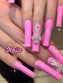 🍒パーツ２つ🆓長さだしワンカラー（XL以上のロングネイル）🚨限定クーポン⚠️