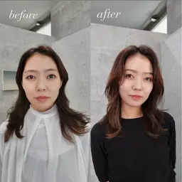 【🎃10月限定👻カットカラーも一緒に🎨】カット+カラー+スパ、トリートメント＋眉毛wax+眉パーマ