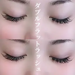 ダブルフラットラッシュつけ放題 〔アイパッチ・美容液コーティング付き〕