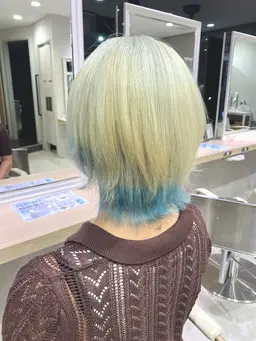 【🫶平日12時​〜​19時限定🫶】デザインカット＋カラー＋ケアトリートメント