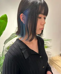 👂🏻イヤリングカラー＋クイックトリートメント＋毛先カット✨【ブリーチあり】