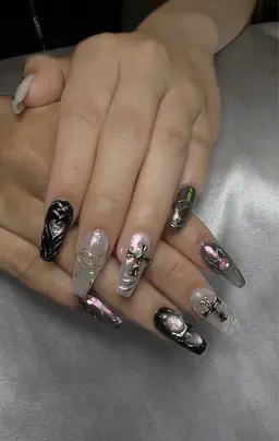 ‼️限定期間‼️🦋長さ出しチップ10本とY2Kアート🎨10本放題🦋