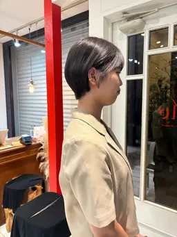 (限定クーポン)ショートカット＋カラー(トリートメント付き)🩵