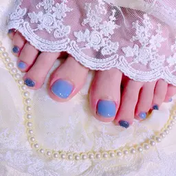フットネイルワンカラーorラメ🌸オフ無し💕