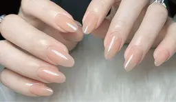 🎀チップ長さ出さし🎀ワンカラー+パーツ2個　オフ無し