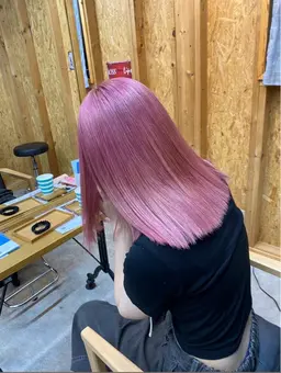 🫧透明感◎ピンク系ダブルカラー🎀[ブリーチ1回込み］