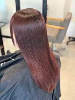 暖色カラー＋トリートメント🍒🎀💜🍊