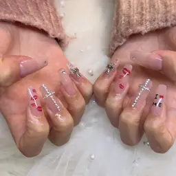 チップ長さだし＋お持ち込みデザイン✨️（オフあり＋500円）