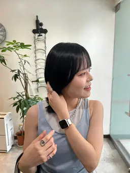 【10月限定✨】似合わせcut+艶カラー+2stepトリートメント🎀