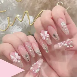 💗チップ長さ出し10本・アートやり放題&パーツ付け放題