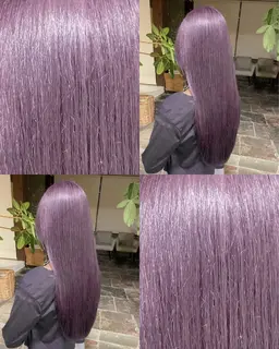🦄 Double Color - ダブルカラー 🦄1ブリーチ＋オンカラーで、柔らかく透けるハイトーンへ❤︎