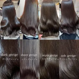 【日曜日限定💕】似合わせカット+高発色艶カラー+超音波アイロン付き3ステップトリートメント