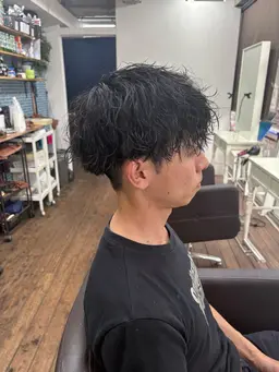 波巻きパーマモデル⚠️マッシュ・センターパートの方