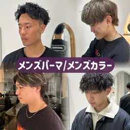 爽やかメンズカット+パーマ¥11000/ニュアンス/ナチュラル/メンズパーマ/スペインカール/サーフカール