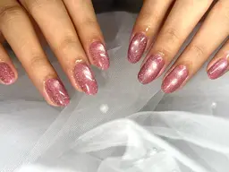 【パラジェル変更可🌷オフ無し】マグネットネイル