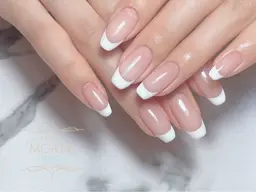 ※パラジェル無料 （オフなし）ベースクリアフレンチ💅※画像はベースカラー追加されています