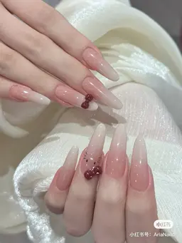 💕[チップスカルプ]カラーグラデーション+パーツ2個