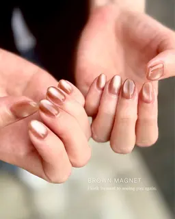 秋の大人マグネットネイル🍒地域最安（通常価格¥9000 ）オフ☀︎ケア込¥7000→¥5500