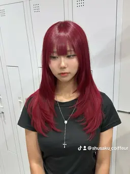 🌸ミニモ限定🌸 ✨ケアブリーチダブルカラー✨ ダメージレス ハイトーン ケアカラー 暖色カラー