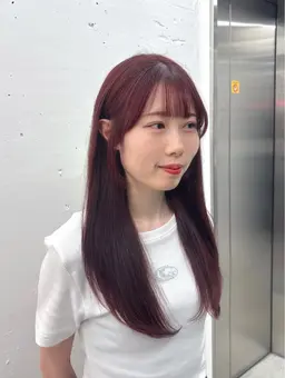 全体ワンカラー＋3step集中補修トリートメント＋毛先整えカット✂︎