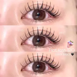 🍒✨フラットラッシュエクステ✨🍒120本🫧コーティング&アイシャンプー付き🫧(オフあり！)