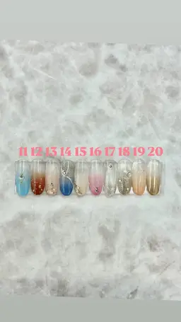 2.【オフ有】グラデーション+写真アート2本付