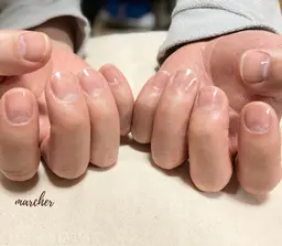 指先ケアコース(レディース・メンズ)［爪カット、爪磨き、甘皮ケア、ベースコート仕上げ］60min