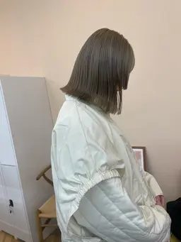 《透明感UP✨》ブリーチなしダブルカラー + トリートメント🧋