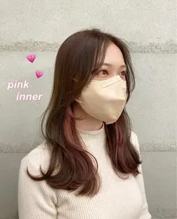 💜minimo限定クーポン💜 カット+イヤリングカラー(部分ブリーチ)+炭酸泉¥11500