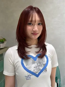 ワンカラー➕レイヤーカット❣️❣️