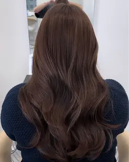 【艶々トレンドhair🤍】冬でも可愛いブリーチなしで作る明るめカラー➕トリートメント