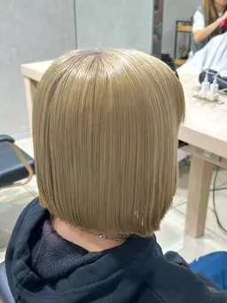 【高発色・ハイトーン✨】💙ダブルカラー(ケアブリーチ)