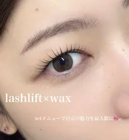 set menu🫧パリジェンヌラッシュリフト＋眉wax