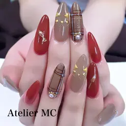 ■180分やり放題 ■デザインも長さ出しも自由■スカルプ　10本アート アクリル チップ