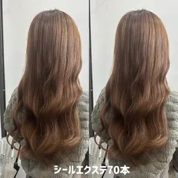 『❄️長さだし限定❄️』サラサラシールエクステ60本⛄️💙