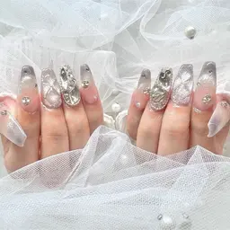【オフ有り】長さだし10本+持ち込みデザイン🧸🎀