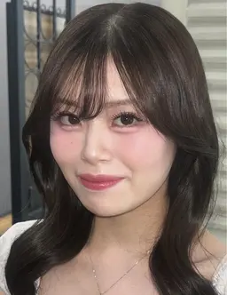 🌚巻き下ろしヘア+韓国つけまつ毛🩶