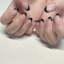 白or黒フレンチカラー🤍オフあり