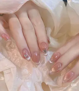 【モデル】💙💙チップ長さだし＋持ち込みデザイン(デザイン、パーツ6まで)￥13980〜5980