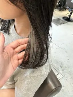 【平日限定】カット＋イヤリングカラー＋全体カラー＋『スペシャル補修』髪質改善トリートメント