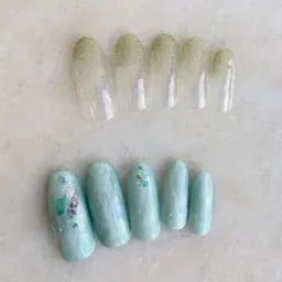 オフなしワンカラー、グラデ