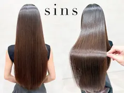 カット+sins髪質改善ストレート【情報番組ZIPでも紹介されました📺】