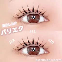 【11/6  11:00パリエク80本👀マツエクオフがない方限定❗️】練習モデル/すぐ予約🍒パーマ×フラット80本