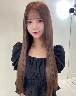 【韓国風🇰🇷】カラー➕自然に馴染むシールエクステ80本✨メンテナンスカット