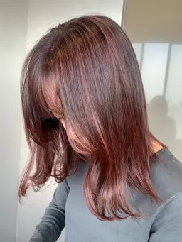 【デザインブリーチ+カラー+トリートメント】SNS掲載OKの場合¥1100-OFF 縮毛矯正、パーマ毛以外方