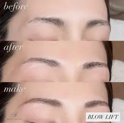 【新規】まつ毛パーマ&アイブロウWAX(間引き+メイク込)¥11,000→¥7,800