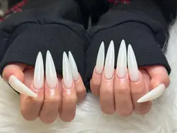 ネイルチップ長さ出し10本➕ワンカラー
